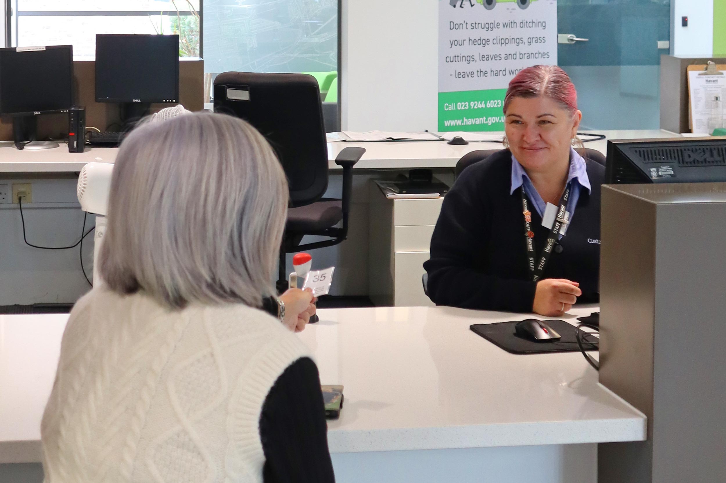 Accessing services at the Plaza