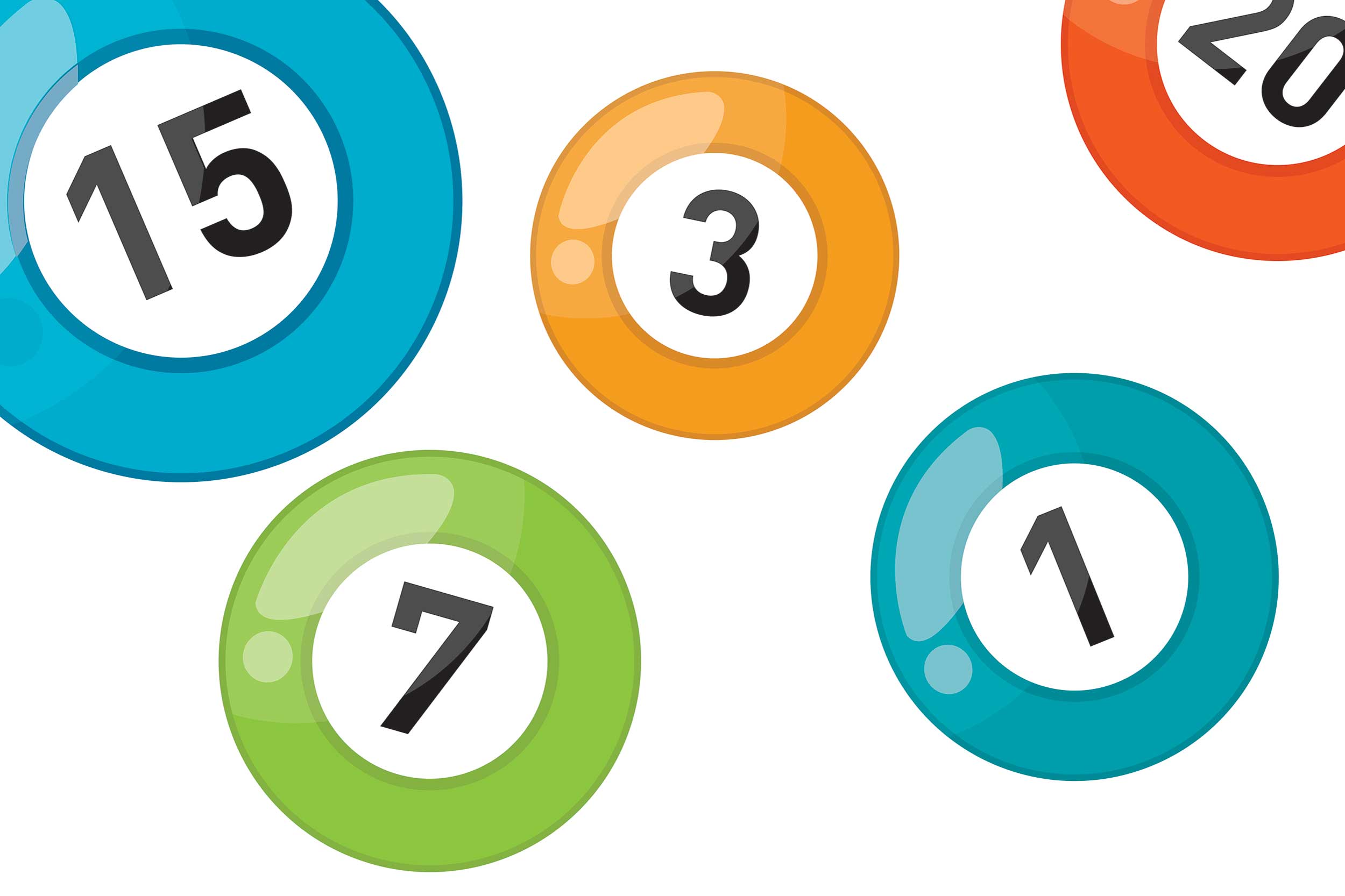 Drawing of Lottery balls