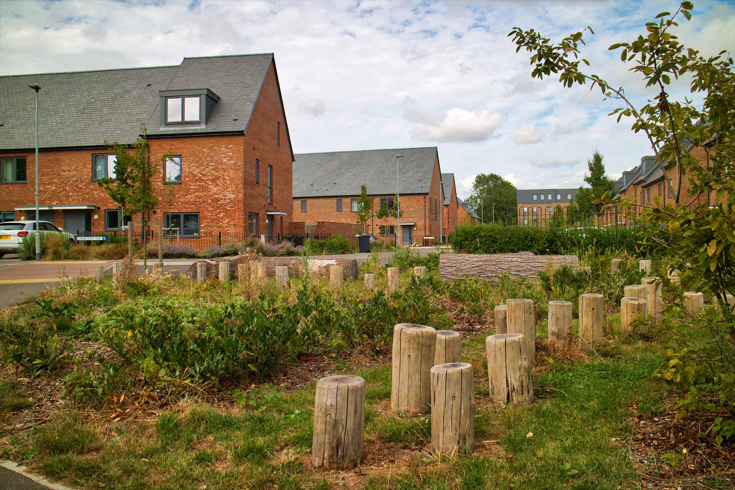 Modern housing development in the borough