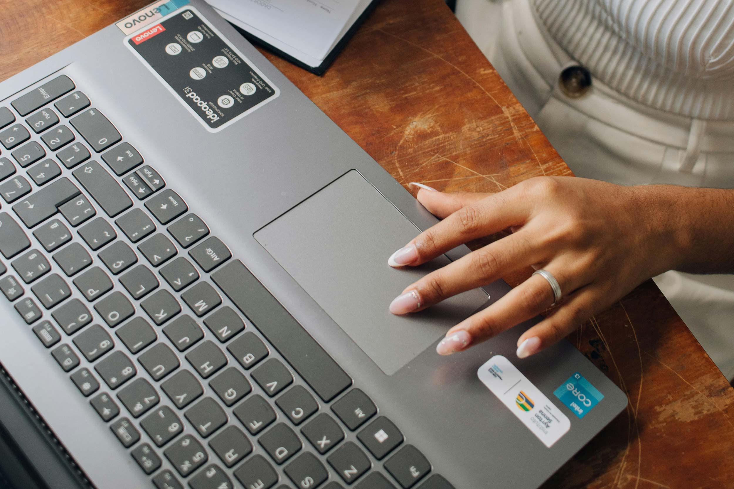 Using laptop keyboard 